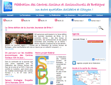 Tablet Screenshot of centres-sociaux-bretagne.fr
